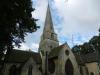 late 12th century origins, mid 13th lower stage to tower with 14th century rebuilding, enlargement and spire, 15th century north porch, 19th century south porch and vestry