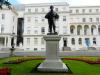 bronze statue designed in 1914 by Lady Scott, cast and stone provided by R L Boulton and Sons of Cheltenham
