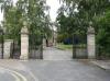 built in the late 18th century; cast iron gates dated 1788, made at Stourport