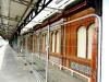 built circa 1880, iron frame by Vulcan Iron Works of Worcester, glazed ceramic tiles by Maw and Company