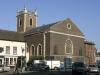 parish church built in 1768-1772, designed by Anthony Keck, altered in 1855-62 by Hopkins