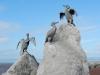 sculpted in 1994, cormorants by Brian Fell, landscape by Jim Hodson and Ann Kelly